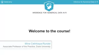 Welcome to the course!  Mine Cetinkaya-Rundel  Associate Professor of the Practice, Duke University