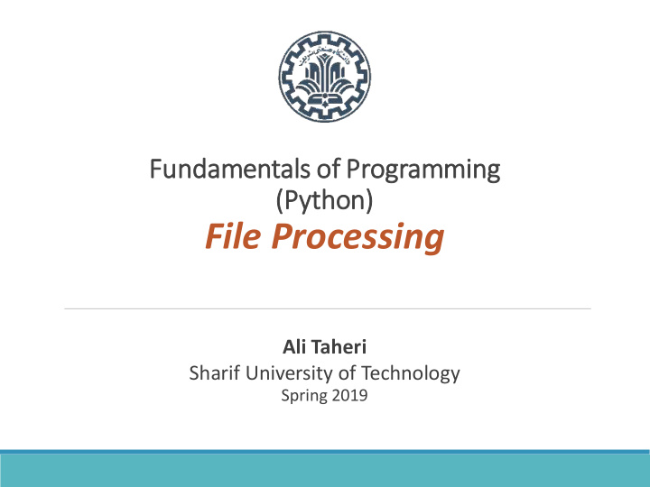 file processing