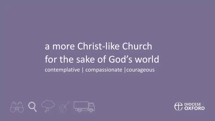 for the sake of god s world