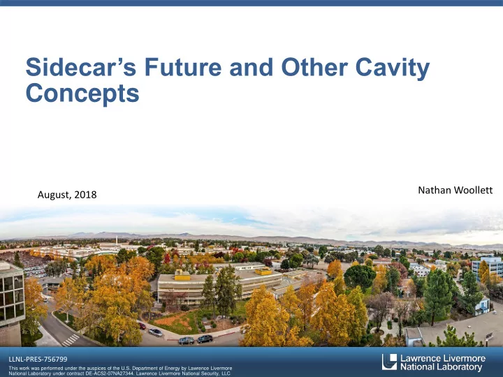 sidecar s future and other cavity concepts