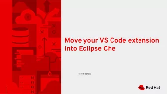 Move your VS Code extension  into Eclipse Che  Florent Benoit  1  Eclipse Che 7  Eclipse Che 7  2