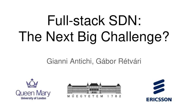 the next big challenge