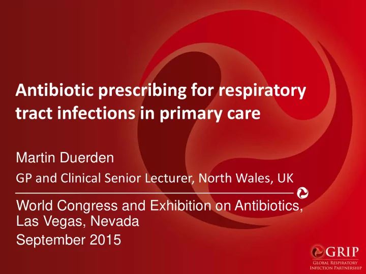 antibiotic prescribing for respiratory tract infections