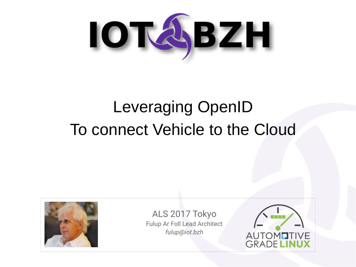 leveraging openid to connect vehicle to the cloud
