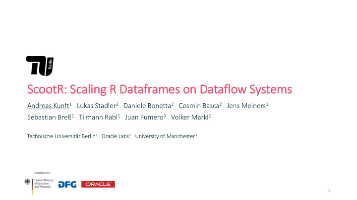 scootr scaling r dataframes on dataflow systems