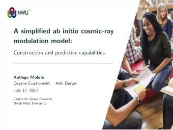 A simplified ab initio cosmic-ray  modulation model:  Construction and predictive capabilities