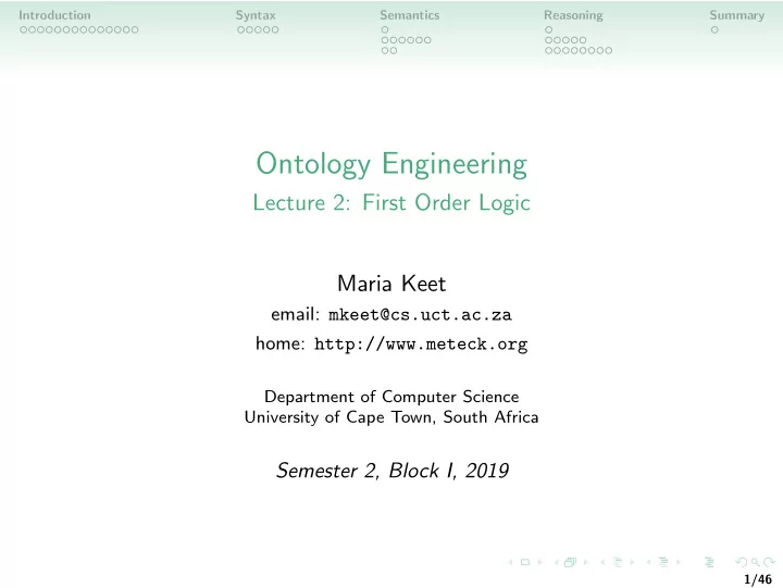 ontology engineering