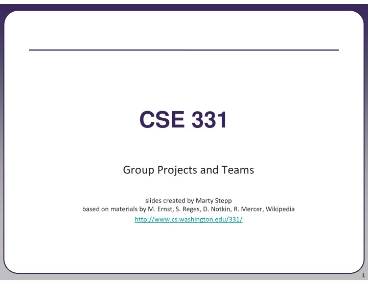cse 331
