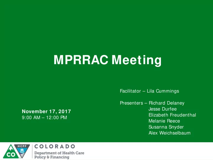 mprrac meeting