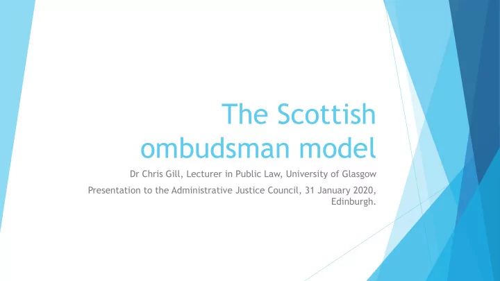 ombudsman model