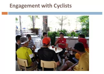 Engagement with Cyclists  Accident Statistics  Pedestrian  Pedestrian  Cyclist  Cyclist  Year