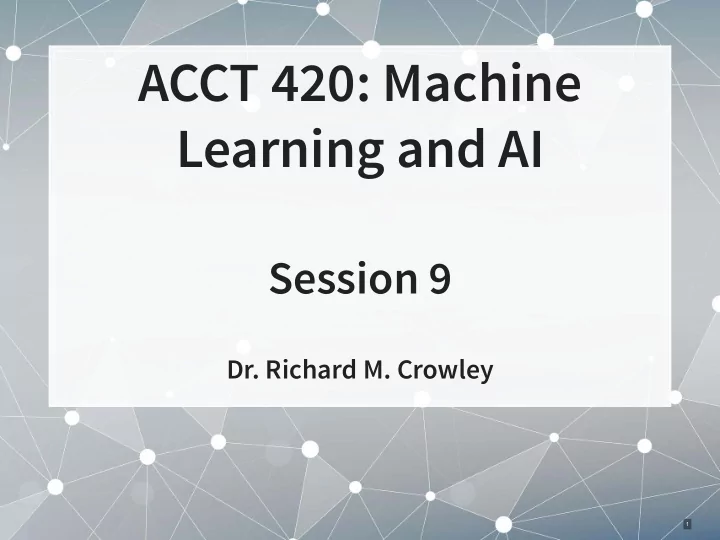 acct 420 machine learning and ai