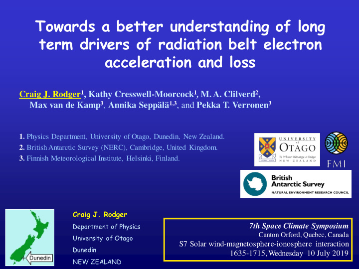 towards a better understanding of long term drivers of