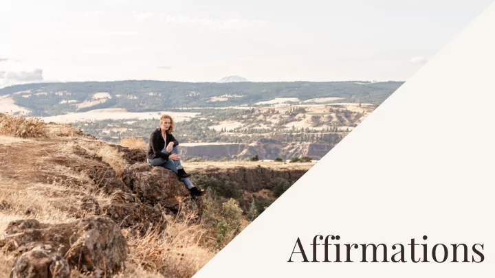affirmations welcome to lesson 2