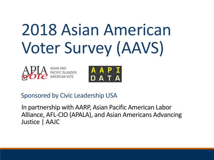 2018 asian american voter survey aavs
