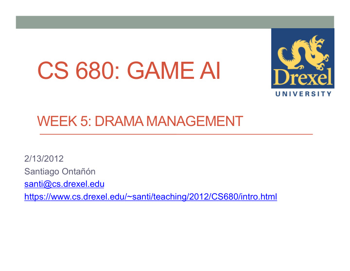 cs 680 game ai