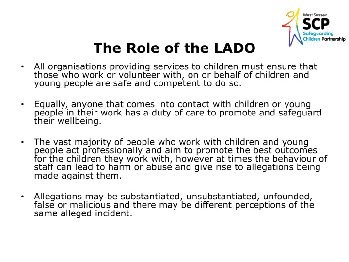 the role of the lado