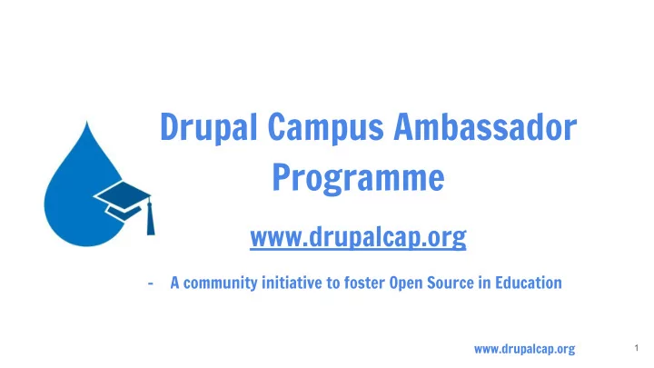 ddrupal campus ambassador programme