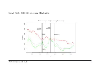 News flash: Interest rates are stochastic  Danish zero coupon rates (and some significant events)