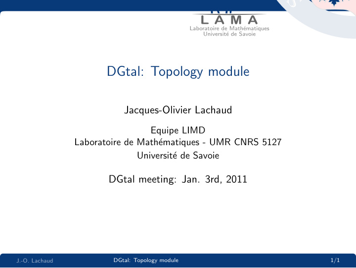 dgtal topology module