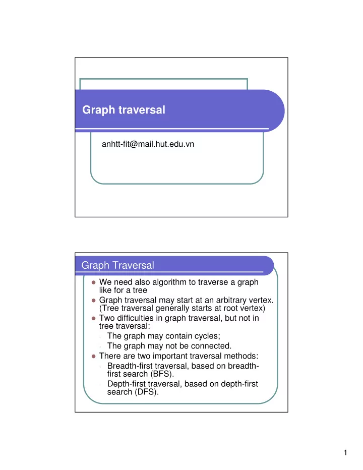 graph traversal