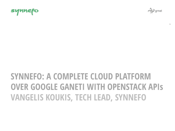 1 synnefo cloud platform linuxcon cloudopen north america