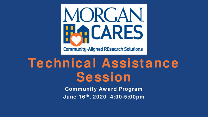 technical assistance session