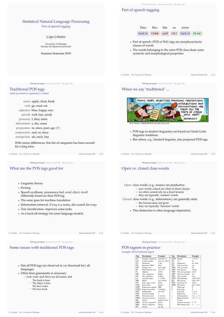 statistical natural language processing