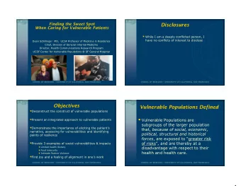 Mnemonic Devices Can  Exemplar Case  Make you a Better Clinician!  Ms J is a 57 yo