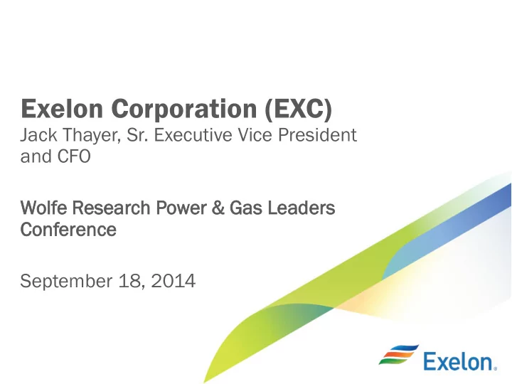 exelon corporation exc