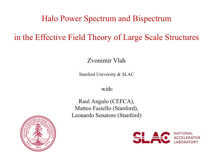 halo power spectrum and bispectrum in the effective field