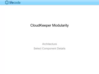 CloudKeeper Modularity  Architecture  Select Component Details  Component Diagram Interpreter API