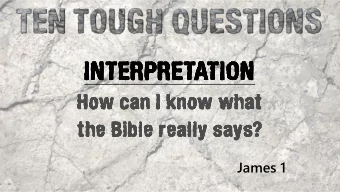 INTERPRETATION  INTERPRETATION  INTERPRETATION  INTERPRETATION  How can I know what  How can I know