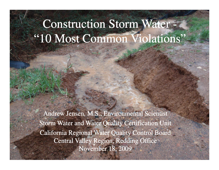 construction storm water construction storm water