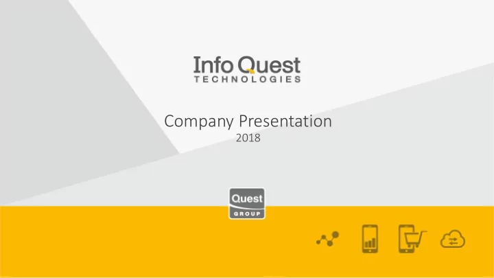 company presentation