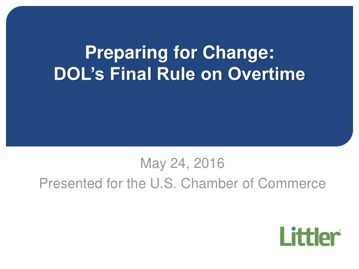 dol s final rule on overtime