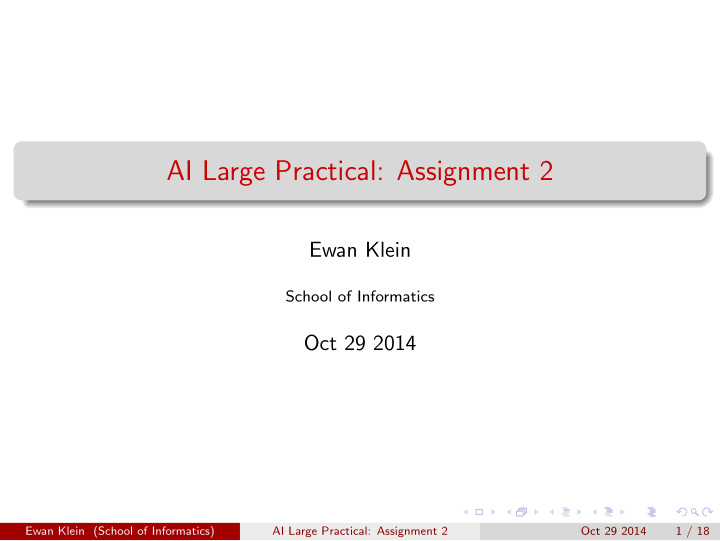 ai large practical assignment 2