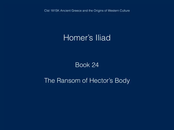 homer s iliad