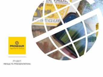 FY 2017  RESULTS PRESENTATION  1  Highlights of the year  T  otal Sales  Global EBIT Margin  4,