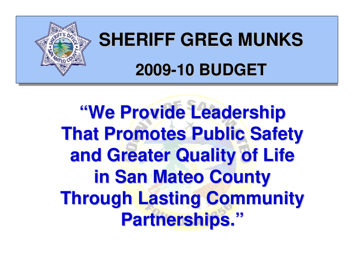 sheriff greg munks sheriff greg munks