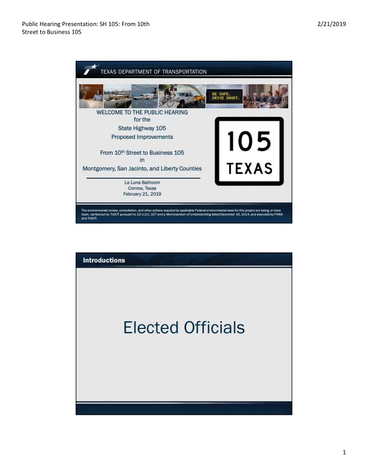 elected officials
