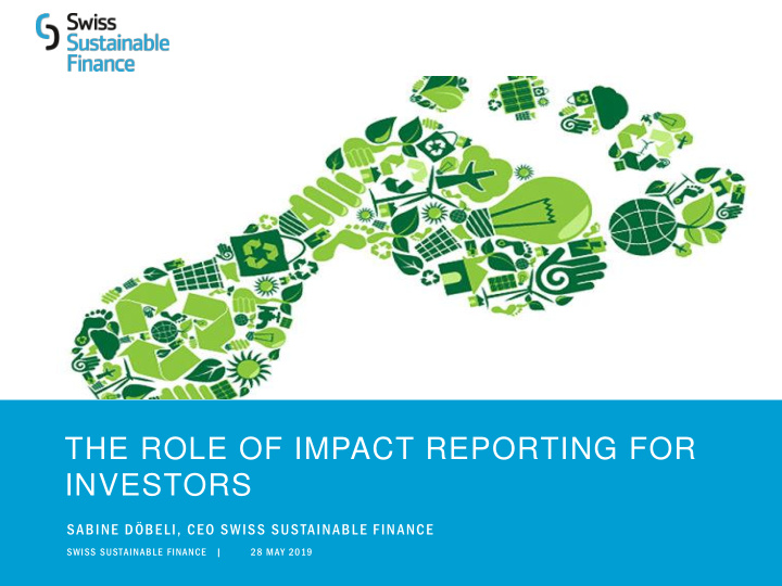 the role of impact reporting for investors sabine d beli