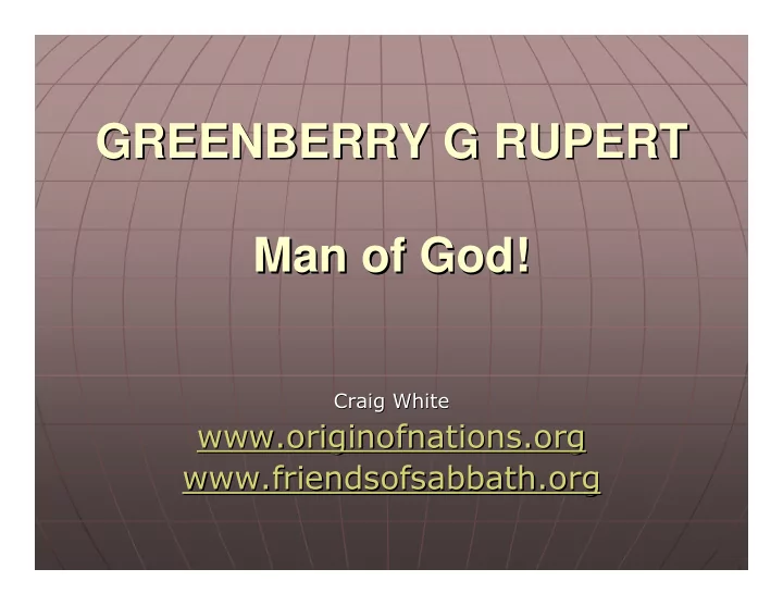 greenberry g rupert greenberry g rupert man of god man of