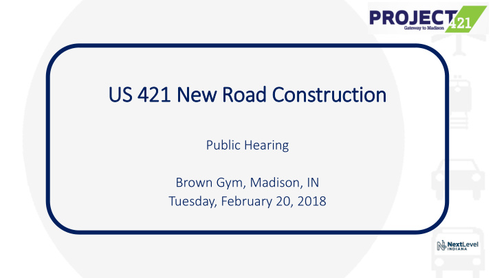 us 421 new road construction