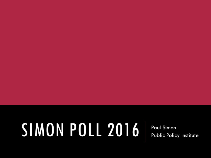 simon poll 2016