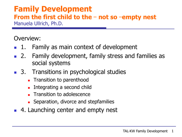 family development