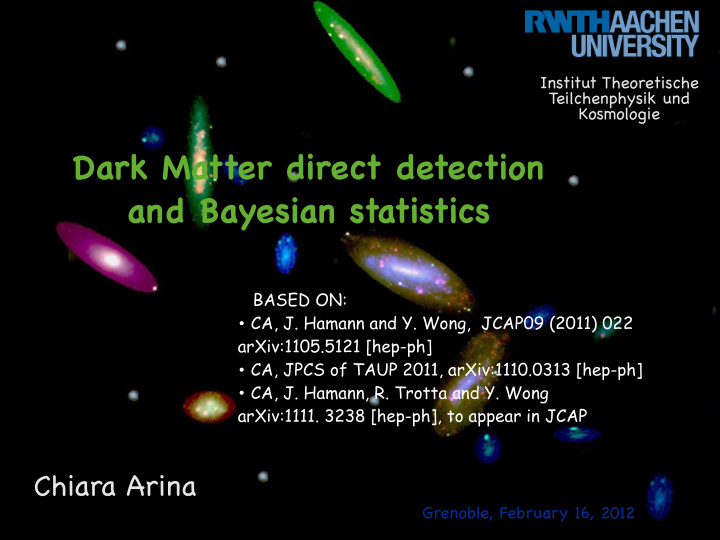 dark matter direct detection and bayesian statistics