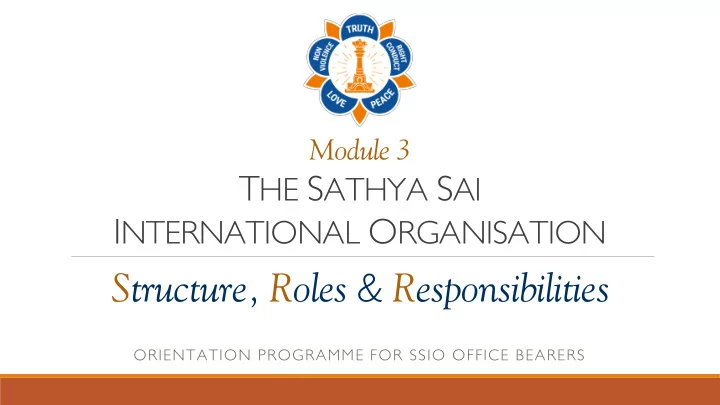 module 3 general outline