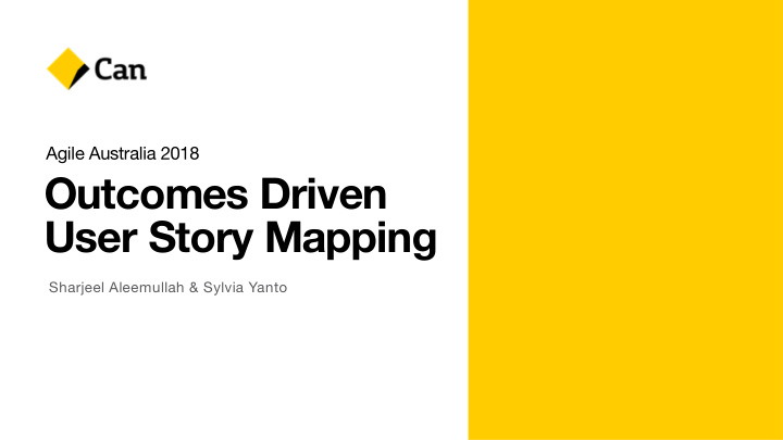 outcomes driven user story mapping
