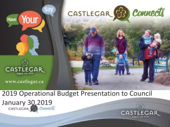 January 30,2019  Budgeting Process, Where are we?  2019 Budgeting Process 1. November 16th &amp;